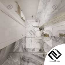 Bathroom 3d scene interior интерьер ванной санузла