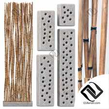 Bamboo low decor n6