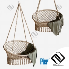 Экстерьер Macrame Hanging Saucer Chair
