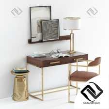 Стол и стул Table and chair Pottery Barn Fitz desk