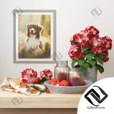 Декоративный набор Decor set with hydrangeas