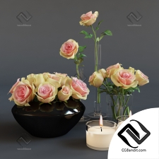 Букет Bouquet Roses and candles