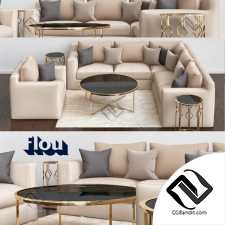 Диван Sofa Borgonuovo Divano Flou