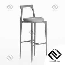 Барный стул Grey Bar Chair Fabric от Collector Studio