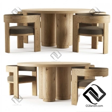 Обеденный стол из дуба RH Tropez