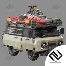 стилизованная игрушка модель УАЗ Буханка