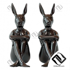 Скульптуры Gangster Rabbit Black