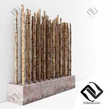 Bamboo red concrere fundament