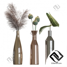 Букет Bouquet Metal vases