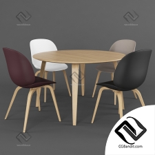 Стол и стул Table and chair GUBI 09
