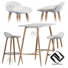 Стол и стул Table and chair Jysk Bryne, Bessho