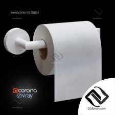 Держатель и рулон туалетной бумаги Bemeta White