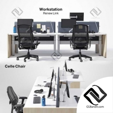 Офисная мебель Renew Link Workstation,Celle chair