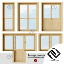 Набор деревянных дверей Set of wooden doors 32