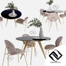 Стол и стул Table and chair WEST ELM 21