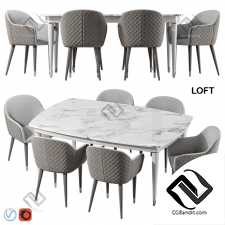 Стол и стул Table and chair Estetica Loft