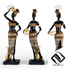 Скульптуры African women