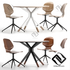 Стол и стул Table and chair Boconcept Florence, Billund