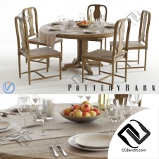 Стол и стул Table and chair Pottery Barn Linden & Mabry