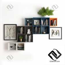 Шкаф Book shelf Ikea Decor set