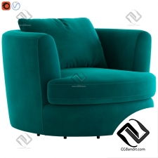 Кресло Armchair Cult Furniture Magnolia Swivel