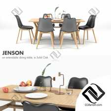 Стол и стул Table and chair Jenson Extending