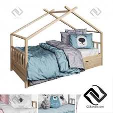 Детская кровать Vicco Hausbett Design