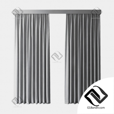 Серые шторы Gray curtains 01