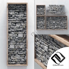 Panel rock cube stone n1