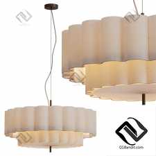 Подвесной светильник Folia large scalloped natural linen