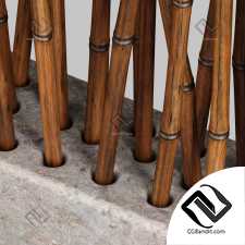 Bamboo low decor n7