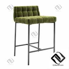 Стул CB2 Gabe Pesto Tufted