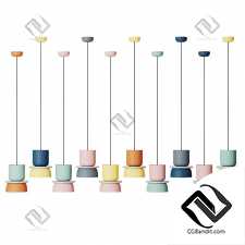 Macri colorful modern pendants (4 Models + 10 Materials)