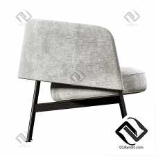 Collar Lounge Chair Metal by Bensen
