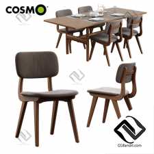 Стол и стул Table and chair Cosmo Trestle, Civil