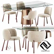 Стулья Mys и стол Spike от Midj