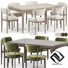 Стул Seam, стол Yunit от Dantone Home