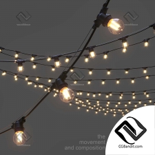 Уличное освещение Гирлянда на веревке