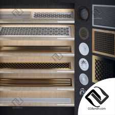 Вентиляционная решетка, диффузор Ventilation grill and diffuser