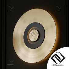 Earth Sober Wall Lamp in Satin Brass by CVL Luminaires