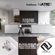 Кухня Kitchen furniture Poliform Varenna Matrix