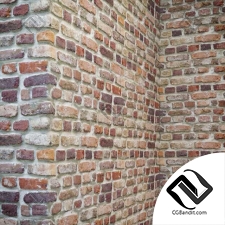 Материал Brick wall with corners 05