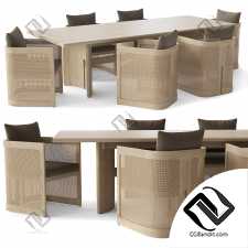 Стол и стулья RH TRIESTE