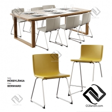 Стол и стул Table and chair Ikea Morbylanga, Bernhard