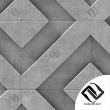 Wall  decor concrete tile line Big n2