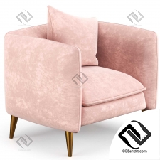 Pink_Velvet_Chair_in_Gold_Modern_Upholstered_Barrel_Chair
