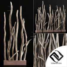 Planter wall branch crooked old n2