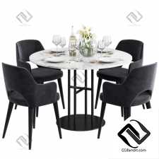 Стол и стул Table and chair Coco Republic Flex,Astor Carver