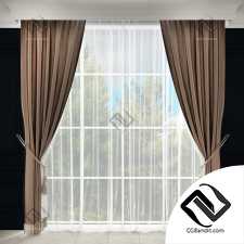 Штора с бахромой и подхватом Curtain with fringe and catch