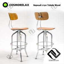 Барный стул Bar stool Cosmorelax Toledo wood